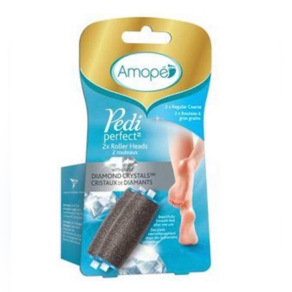 New Amope Pedi Perfect 2 Replacement Roller Heads Regular Coarse - Picture 1 of 4
